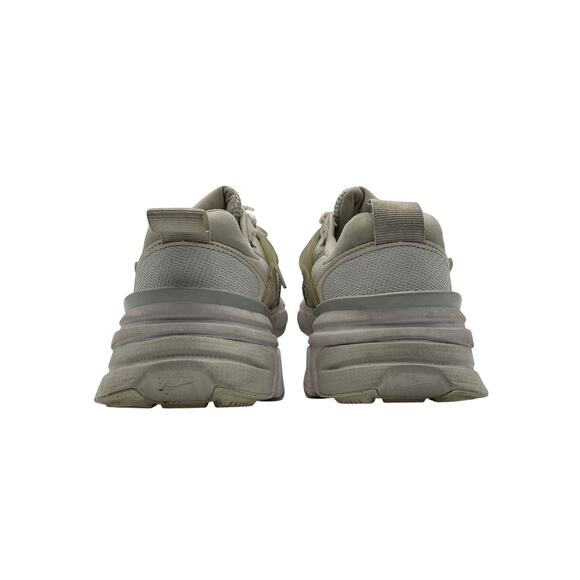 Nike V2K Run Silver Rubber And Metallic Leather-Trimmed Mesh Sneakers Size 9 - Picture 4 of 5